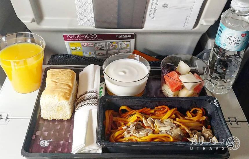 Qatar Airways food